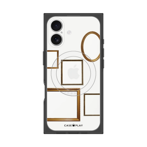 Premium Square Case with MagSafe［ Photo Frames - White ］