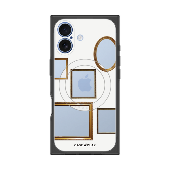 Premium Square Case with MagSafe［ Photo Frames - White ］