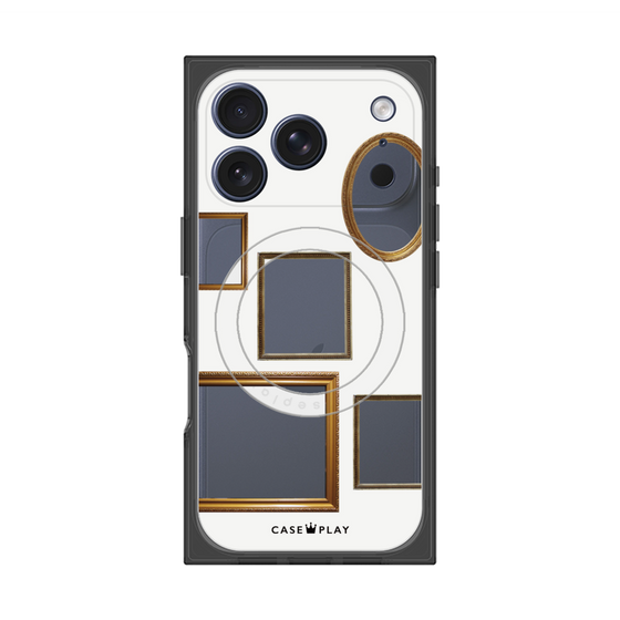 Premium Square Case with MagSafe［ Photo Frames - White ］