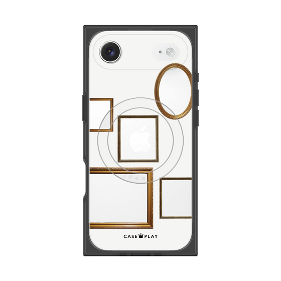 Premium Square Case with MagSafe［ Photo Frames - White ］