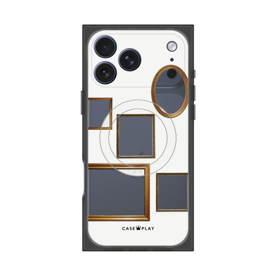 Premium Square Case with MagSafe［ Photo Frames - White ］