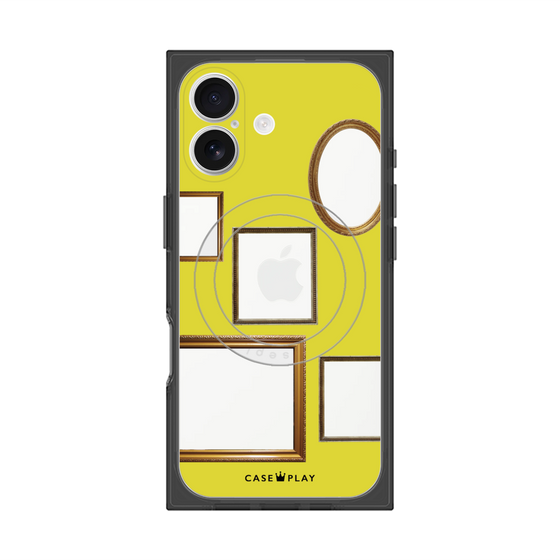 Premium Square Case with MagSafe［ Photo Frames - Yellow ］