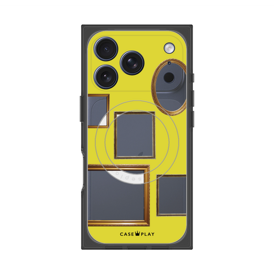 Premium Square Case with MagSafe［ Photo Frames - Yellow ］