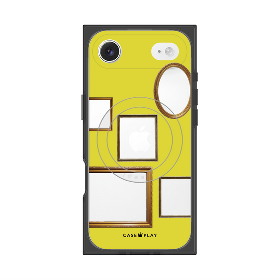 Premium Square Case with MagSafe［ Photo Frames - Yellow ］