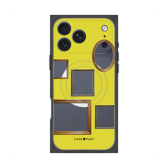 Premium Square Case with MagSafe［ Photo Frames - Yellow ］