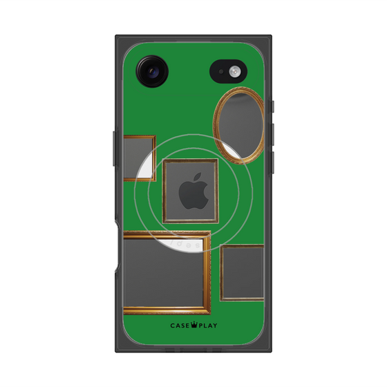Premium Square Case with MagSafe［ Photo Frames - Green ］