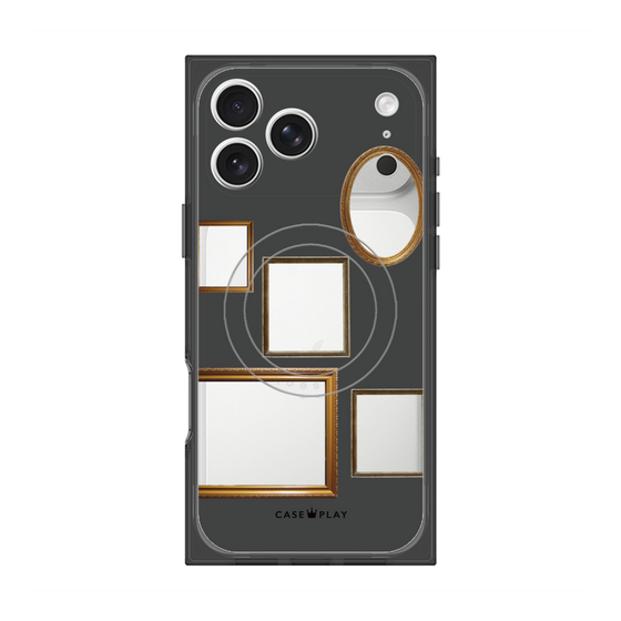 Premium Square Case with MagSafe［ Photo Frames - Gray ］