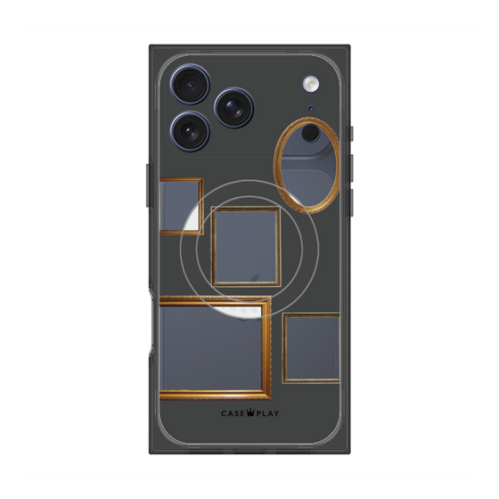 Premium Square Case with MagSafe［ Photo Frames - Gray ］