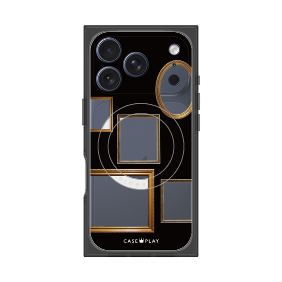 Premium Square Case with MagSafe［ Photo Frames - Black ］