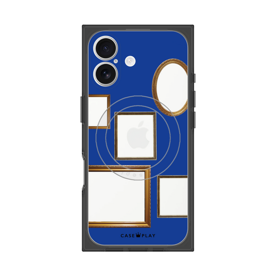 Premium Square Case with MagSafe［ Photo Frames - Blue ］