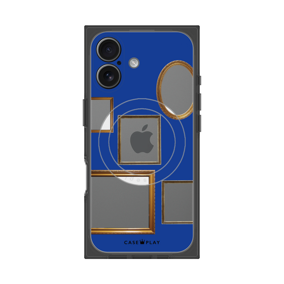 Premium Square Case with MagSafe［ Photo Frames - Blue ］