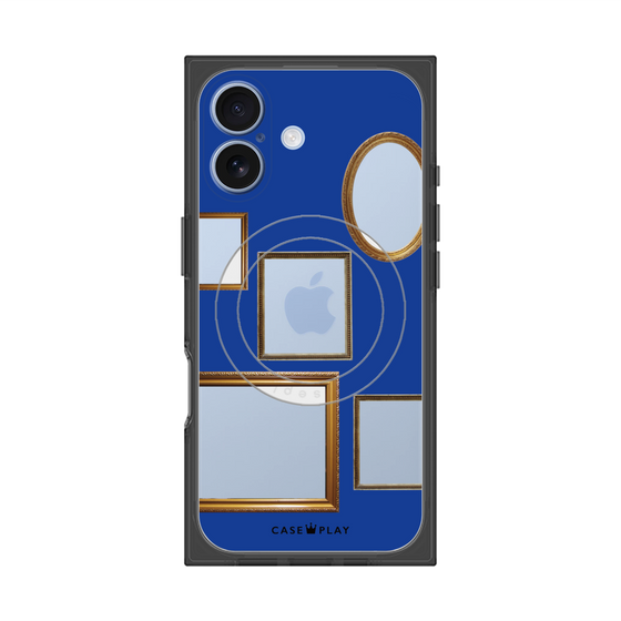 Premium Square Case with MagSafe［ Photo Frames - Blue ］