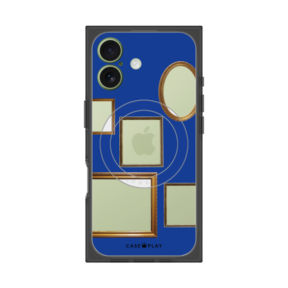 Premium Square Case with MagSafe［ Photo Frames - Blue ］