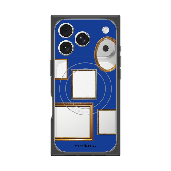 Premium Square Case with MagSafe［ Photo Frames - Blue ］