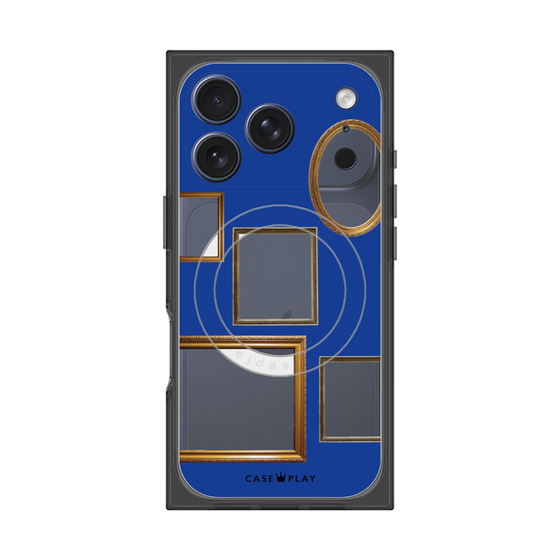 Premium Square Case with MagSafe［ Photo Frames - Blue ］