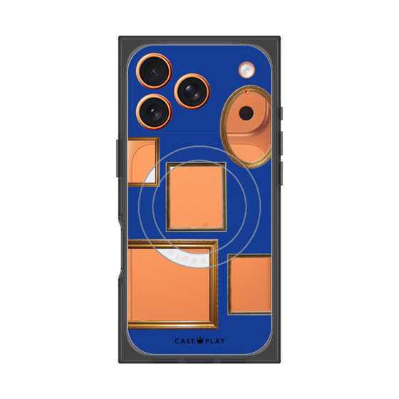 Premium Square Case with MagSafe［ Photo Frames - Blue ］