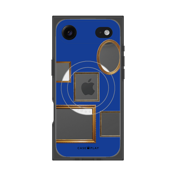 Premium Square Case with MagSafe［ Photo Frames - Blue ］