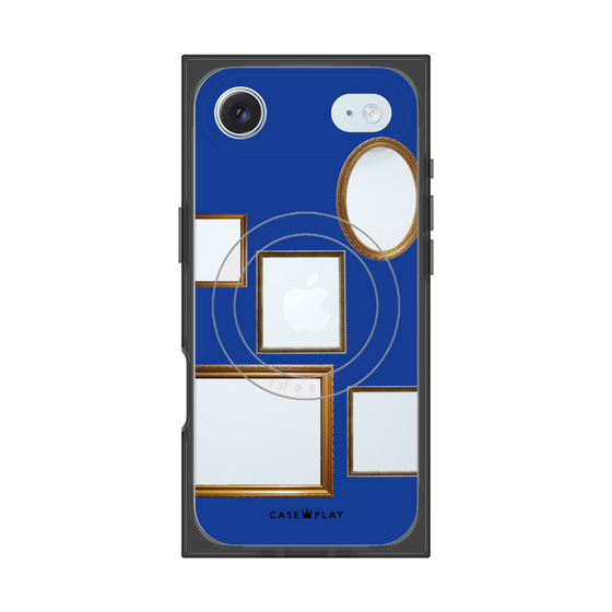 Premium Square Case with MagSafe［ Photo Frames - Blue ］