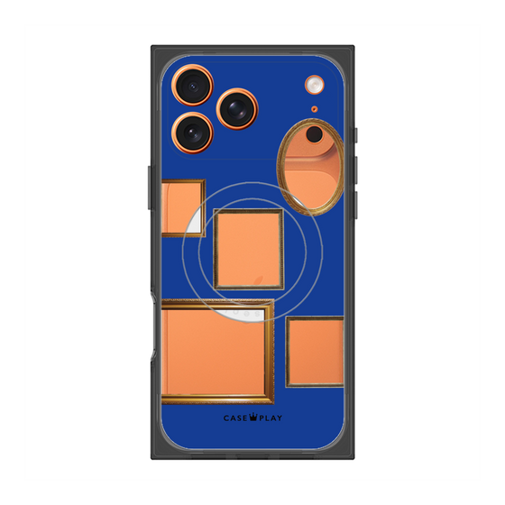 Premium Square Case with MagSafe［ Photo Frames - Blue ］