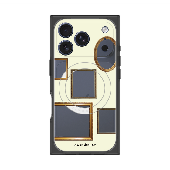 Premium Square Case with MagSafe［ Photo Frames - Ivory ］