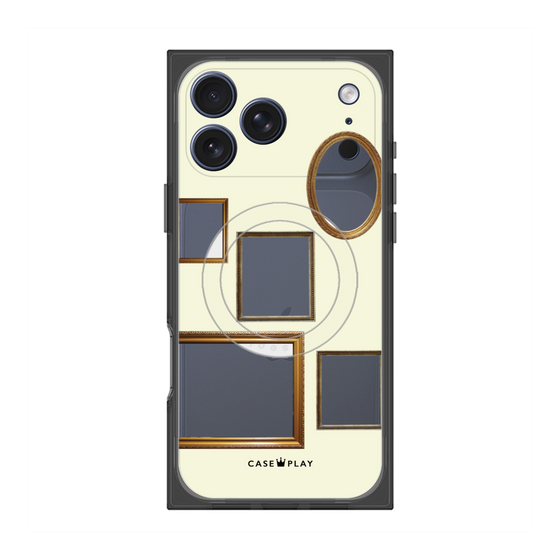 Premium Square Case with MagSafe［ Photo Frames - Ivory ］