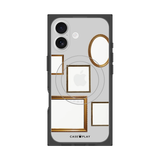 Premium Square Case with MagSafe［ Photo Frames - Light Gray ］