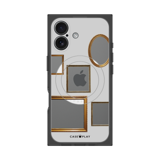 Premium Square Case with MagSafe［ Photo Frames - Light Gray ］