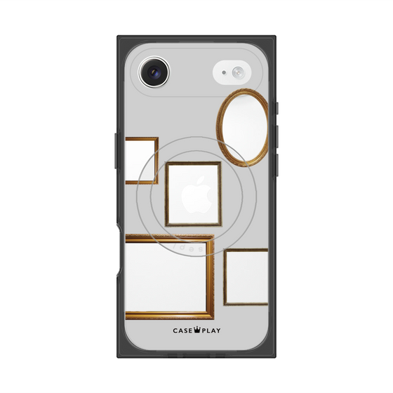 Premium Square Case with MagSafe［ Photo Frames - Light Gray ］