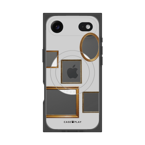 Premium Square Case with MagSafe［ Photo Frames - Light Gray ］