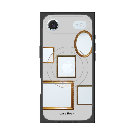 Premium Square Case with MagSafe［ Photo Frames - Light Gray ］