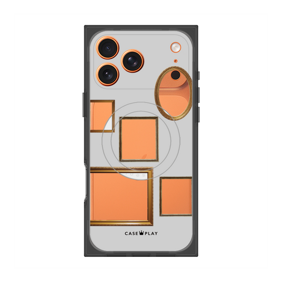 Premium Square Case with MagSafe［ Photo Frames - Light Gray ］