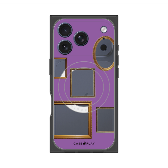 Premium Square Case with MagSafe［ Photo Frames - Purple ］