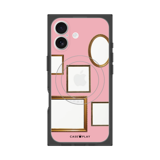 Premium Square Case with MagSafe［ Photo Frames - Pink ］