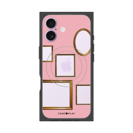 Premium Square Case with MagSafe［ Photo Frames - Pink ］