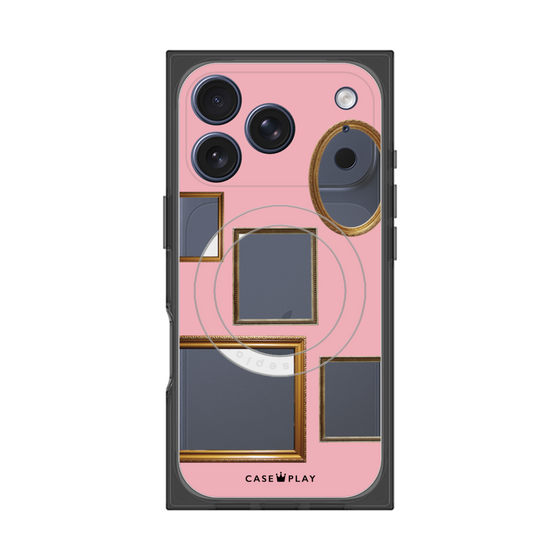 Premium Square Case with MagSafe［ Photo Frames - Pink ］