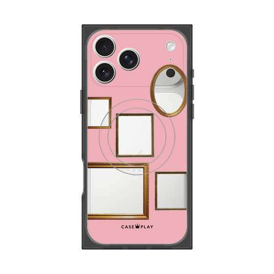 Premium Square Case with MagSafe［ Photo Frames - Pink ］
