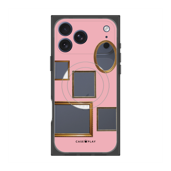 Premium Square Case with MagSafe［ Photo Frames - Pink ］