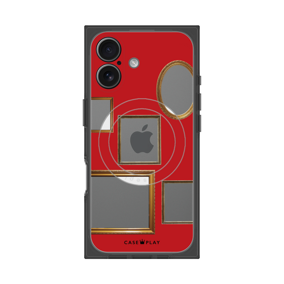 Premium Square Case with MagSafe［ Photo Frames - Red ］