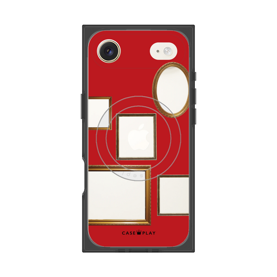Premium Square Case with MagSafe［ Photo Frames - Red ］