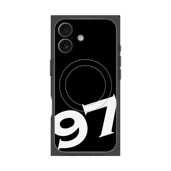 Premium Square Case with MagSafe［ No.97 - Black ］