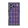 Premium Square Case with MagSafe［ Tartan Check - Purple ］