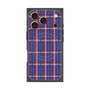 Premium Square Case with MagSafe［ Tartan Check - Purple ］