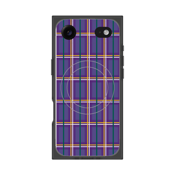 Premium Square Case with MagSafe［ Tartan Check - Purple ］