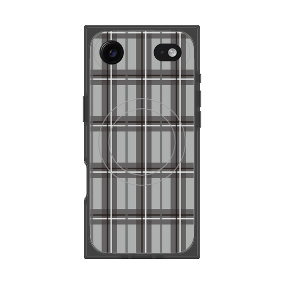 Premium Square Case with MagSafe［ Tartan Check - Gray ］