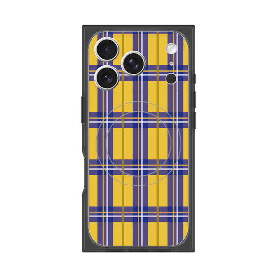 Premium Square Case with MagSafe［ Tartan Check - Yellow ］