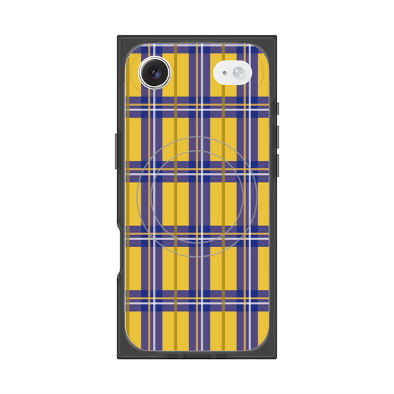 Premium Square Case with MagSafe［ Tartan Check - Yellow ］