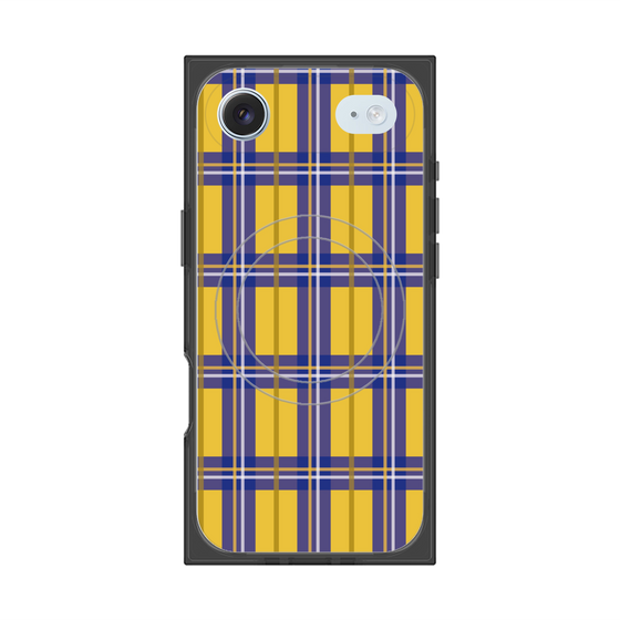 Premium Square Case with MagSafe［ Tartan Check - Yellow ］