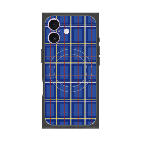 Premium Square Case with MagSafe［ Tartan Check - Blue ］