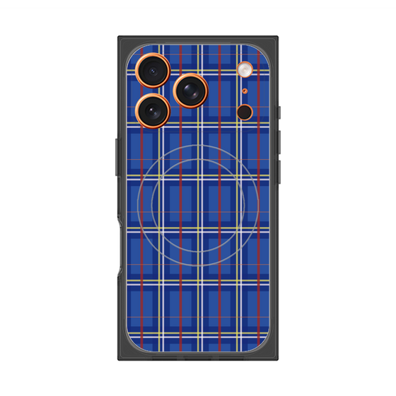 Premium Square Case with MagSafe［ Tartan Check - Blue ］