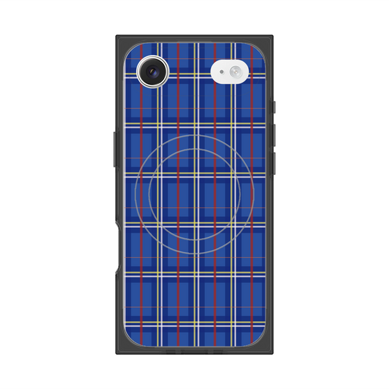 Premium Square Case with MagSafe［ Tartan Check - Blue ］